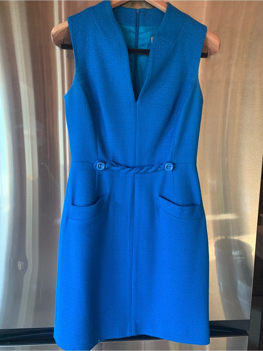 Trina Turk Vibrant Cobalt Blue Sleeveless Shift Dress
